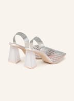 ras Slingpumps BLUES mit Schmucksteinen, Farbe: WEISS/ SILBER (Bild 1)
