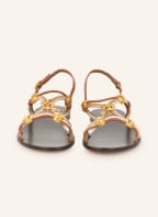 TORY BURCH Sandals CAPRI, Color: CREAM/ COGNAC/ BROWN (Image 1)