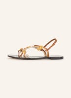 TORY BURCH Sandals CAPRI, Color: CREAM/ COGNAC/ BROWN (Image 1)