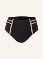 MARYAN MEHLHORN High-Waist-Bikini-Hose CONSTRUCTION, Farbe: SCHWARZ/ BEIGE (Bild 1)