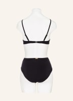 MARYAN MEHLHORN High-Waist-Bikini-Hose CONSTRUCTION, Farbe: SCHWARZ/ BEIGE (Bild 1)