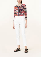 Betty Barclay Sweatjacke , Farbe: DUNKELBLAU/ HELLROT/ CREME (Bild 1)
