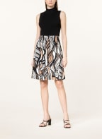 Betty Barclay Jerseyrock, Farbe: SCHWARZ/ WEISS/ BEIGE (Bild 1)