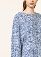 MOSS COPENHAGEN Kleid ADALINE LADONNA mit 3/4-Arm, Farbe: WEISS/ BLAU (Bild 1)