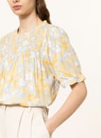 MOSS COPENHAGEN Blusenshirt DAYO , Farbe: HELLBLAU/ DUNKELGELB/ WEISS (Bild 1)