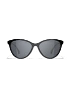 CHANEL Schmetterlingsförmige Sonnenbrille, Farbe: C501S4 - SCHWARZ/ DUNKELGRAU (Bild 1)