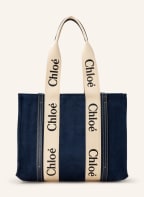 Chloé Shopper WOODY MEDIUM, Farbe: NAVY (Bild 1)