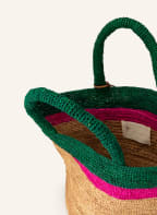 MANEBÍ Shopper, Color: BEIGE/ PINK/ GREEN (Image 1)