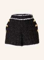 BALMAIN Tweed shorts, Color: WHITE/ BLACK (Image 1)