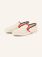 Rivieras Slipper, Farbe: ECRU/ DUNKELBLAU/ KHAKI (Bild 1)