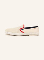 Rivieras Slipper, Farbe: ECRU/ DUNKELBLAU/ KHAKI (Bild 1)