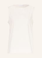 FABIANA FILIPPI Top mit Schmucksteinen, Farbe: CREME (Bild 1)