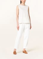 FABIANA FILIPPI Top mit Schmucksteinen, Farbe: CREME (Bild 1)
