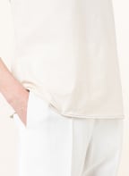 FABIANA FILIPPI Top mit Schmucksteinen, Farbe: CREME (Bild 1)