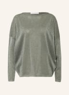 FABIANA FILIPPI Sweater with glitter thread, Color: KHAKI/ SILVER (Image 1)