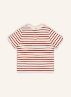 PETIT BATEAU T-Shirt, Farbe: HELLGRAU/ DUNKELROT (Bild 1)