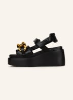 ELENA IACHI Platform sandals, Color: BLACK (Image 1)