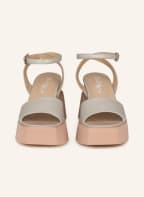 ELENA IACHI Platform sandals, Color: LIGHT GRAY (Image 1)