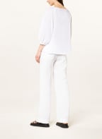 Marc O'Polo Blusenshirt im Materialmix mit 3/4-Arm, Farbe: WEISS (Bild 1)