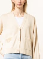 Marc O'Polo Cropped cardigan with linen, Color: ECRU (Image 1)