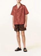 VALENTINO Resort shirt comfort fit in silk, Color: DARK RED (Image 1)