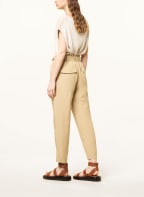 Marc O'Polo Paperbag-Hose mit Leinen, Farbe: BEIGE (Bild 1)
