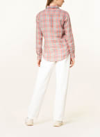 POLO RALPH LAUREN Hemdbluse aus Leinen, Farbe: WEISS/ GRAU/ HELLROT (Bild 1)