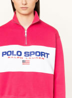 POLO RALPH LAUREN Sweat-Troyer, Farbe: PINK/ WEISS (Bild 1)