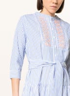 rich&royal Hemdblusenkleid mit 3/4-Arm und Stickereien , Farbe: HELLBLAU/ WEISS (Bild 1)