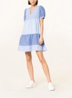 rich&royal Leinenkleid , Farbe: HELLBLAU/ WEISS (Bild 1)