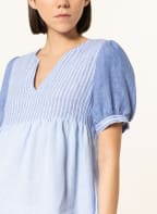 rich&royal Leinenkleid , Farbe: HELLBLAU/ WEISS (Bild 1)