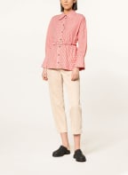 GANNI Bluse , Farbe: WEISS/ DUNKELORANGE (Bild 1)