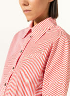GANNI Bluse , Farbe: WEISS/ DUNKELORANGE (Bild 1)
