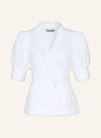 GANNI Wickelbluse, Farbe: WEISS (Bild 1)
