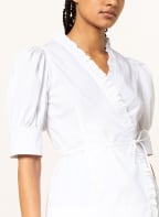 GANNI Wickelbluse, Farbe: WEISS (Bild 1)