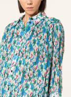 GANNI Plisseekleid, Farbe: BLAU/ GRÜN/ PINK (Bild 1)