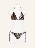 GANNI Triangel-Bikini-Top, Farbe: SCHWARZ/ HELLBRAUN (Bild 1)