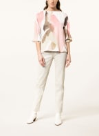 s.Oliver BLACK LABEL Blusenshirt mit 3/4-Arm, Farbe: ROSA/ OLIV/ WEISS (Bild 1)