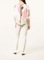 s.Oliver BLACK LABEL Blusenshirt mit 3/4-Arm, Farbe: ROSA/ OLIV/ WEISS (Bild 1)