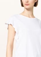 ESPRIT T-Shirt mit Leinen, Farbe: WEISS (Bild 1)