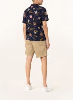 RRL Resorthemd Extra Slim Fit mit Leinen, Farbe: DUNKELBLAU/ ROT/ DUNKELGELB (Bild 1)