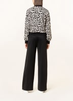 LIU JO Sweat jacket with tuxedo stripes, Color: BEIGE/ BLACK (Image 1)