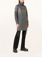 LIU JO Oversized turtleneck sweater, Color: DARK GRAY (Image 1)