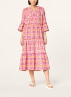 MRS & HUGS Kleid mit 3/4-Arm, Farbe: WEISS/ ORANGE/ PINK (Bild 1)