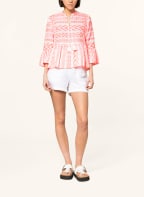 MRS & HUGS Blusenshirt mit 3/4-Arm, Farbe: WEISS/ NEONPINK (Bild 1)