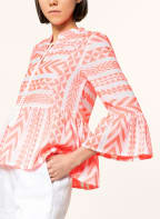 MRS & HUGS Blusenshirt mit 3/4-Arm, Farbe: WEISS/ NEONPINK (Bild 1)