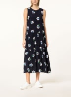 oui Kleid , Farbe: DUNKELBLAU/ WEISS (Bild 1)