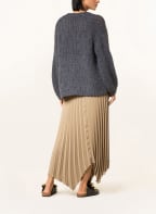 LUISA CERANO Knit cardigan with alpaca, Color: GRAY (Image 1)