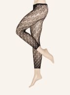 FALKE Feinstrumpf-Leggings TURNING PAGE, Farbe: SCHWARZ (Bild 1)
