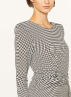 PATRIZIA PEPE Kleid, Farbe: SCHWARZ/ WEISS (Bild 1)